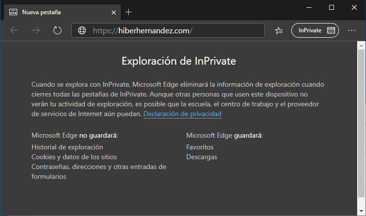 inprivate