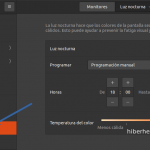 Cómo activar la Luz nocturna en Ubuntu 20.04