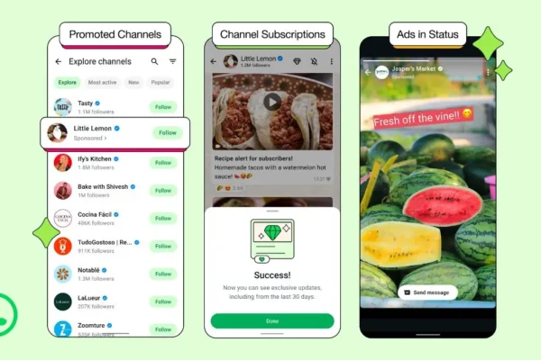 WhatsApp incorpora anuncios en estados y canales