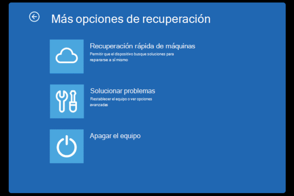 Windows 11 reemplaza la reparación automática por Quick Machine Recovery